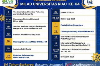 Unri siapkan rangkaian kegiatan Milad ke-64, hadirkan beragam Agenda Akademik dan Kemasyarakatan