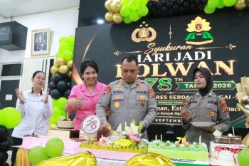 Polres Sergai peringati HUT Polwan ke-78