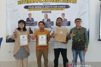 Kantor Bahasa Babel gelar literasi digital, menulis berita dan komik