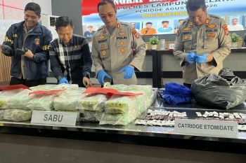 Polres Lampung Selatan sita 42,8 kg sabu di Bakauheni selama Agustus 2026