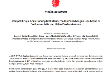 Lion Group batalkan penerbangan dari Soetta dan Halim