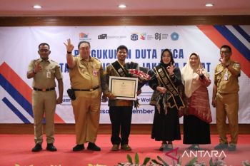 Duta Baca Jakarta Pusat 2026 dikukuhkan memperkuat budaya literasi