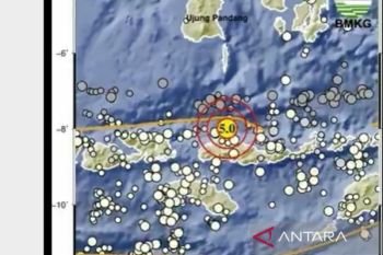 Info gempa hari ini baru saja M5 guncang Manggarai, NTT