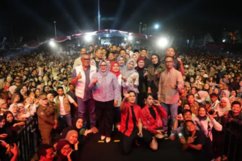 The Virgin meriahkan puncak Pperingatan HUT Ke-81 RI di Muara Enim