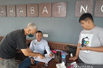 Excavator yang diamankan di Ketapang untuk penanggulangan karhutla