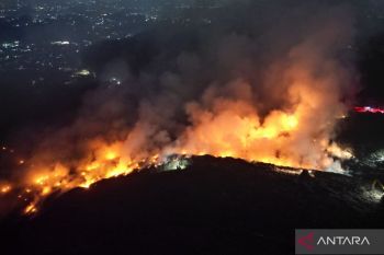Api di TPAS Galuga kembali membesar setelah sempat terkendali