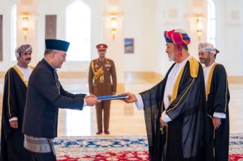 Dubes Andi Rahadian serahkan surat kepercayaan kepada Sultan Oman
