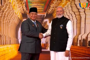 Indonesia's Prabowo welcomed by India's Modi at BRICS Summit