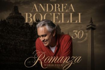 Konser Andrea Bocelli di Borobudur: Rayakan 30 tahun Album Legendaris Romanza