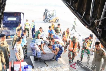 Kemenhan kirim tangki air lipat untuk penanganan karhutla Kalsel