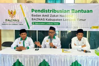 Baznas Lombok Timur menyalurkan bantuan kesehatan
