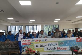 Secangkir kopi sejuta mimpi, honda ajak mahasiswa Universitas Muhammadiyah Paluberani wujudkan mimpi dengan #Cari_Aman