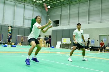 Bulu tangkis Indonesia matangkan persiapan Asian Games lewat latih tanding di Jepang