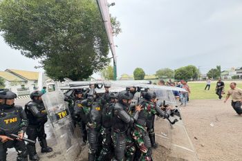 Kodim 0103/Aceh Utara uji kemampuan prajurit antisipasi demo anarkis