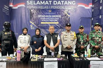 Rutan Pondok Bambu sita obat hingga sendok saat razia gabungan