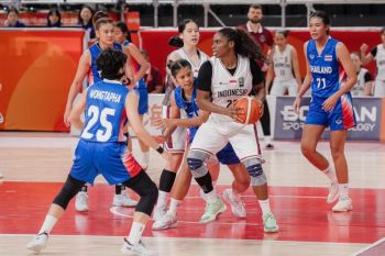 Timnas bola basket putri main lepas saat kalahkan Thailand