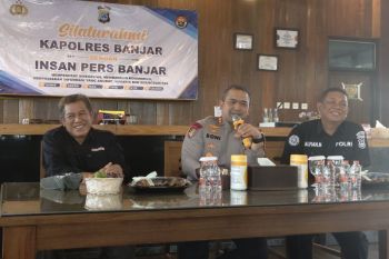 Kapolres Banjar komitmen perkuat sinergi dan komunikasi dengan insan pers
