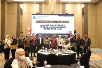 Kanwil Kemenkum Babel ikuti forum diskusi produk hukum daerah perspektif HAM