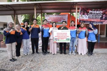 Dukung Satgas Karhutla, Kilang Plaju salurkan bantuan logistik