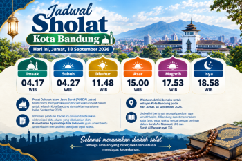 Jadwal Sholat Kota Bandung hari ini 18 September 2026