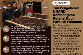 Tim Pengabdian UNAND kembangkan potensi kopi parak di Pasaman