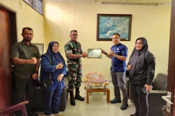 Unit Riset Sungei Putih terima kunjungan Subdenpom I/1-3 Lubuk Pakam sinergi kelembagaan