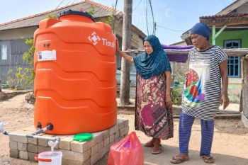 PT Timah-BPBD Bangka Barat sediakan 15 tengki air bersih