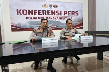 Polda Babel amankan FR korlap penyelundupan 8 ton pasir timah ilegal