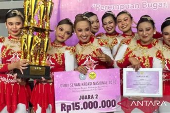 Perwosi Maluku pertahankan juara dua senam kreasi nasional