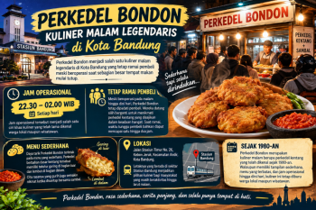 Perkedel Bondon Bandung: Kuliner malam legendaris, lokasi, dan jam buka
