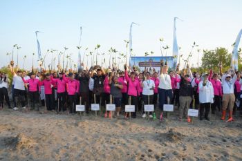 Jaga Pesisir Bali: POLRI dan Seasoldier tanam 1.000 bibit mangrove di Bali