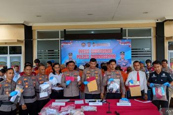 Polres Dharmasraya ungkap 14 kasus kriminal selama Agustus sampai September
