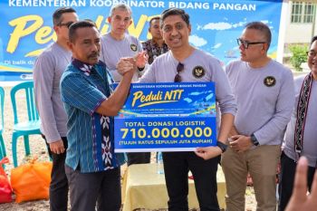 Kemenko Pangan dan mitra salurkan Rp1,7 miliar bagi korban gempa NTT