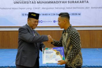 Alumni FKIP UMS berkiprah di Korps Brimob Mabes Polri, bekali calon wisudawan hadapi dunia kerja