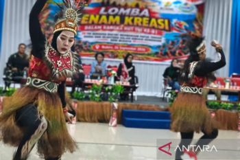 Kodim Nabire lestarikan budaya Papua lewat lomba senam kreasi