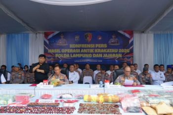 Ditresnarkoba Polda Lampung ungkap 379 kasus narkoba selama Ops Antik Krakatau 2026