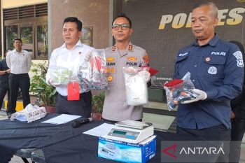 Polres Malang gagalkan peredaran 1,1 kilogram sabu dari Jakarta