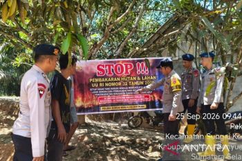 Polda Sumsel kerahkan tim Brimob edukasi warga cegah karhutla