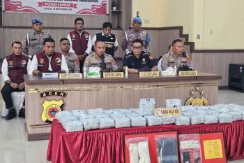 Polres Langsa gagalkan peredaran 46,6 kilogram sabu-sabu