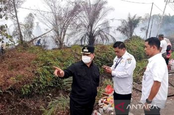 Karhutla di Kotim berkurang, kabut asap masih pekat