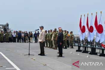 Menhan lepas Pasukan Bela Diri Jepang dari misi pemadaman karhutla