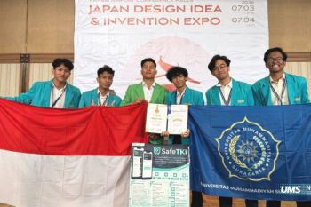 Mahasiswa PTI UMS raih perak di Jepang lewat inovasi platform digital "Safe TKI"