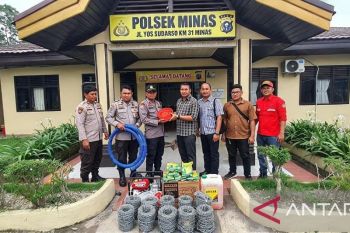 Perkuat ketahanan pangan nasional dan cegah karhutla, Polsek Minas gandeng PT RAL dan Petani Rantau Bertuah