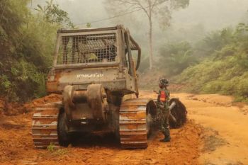 TNI AD buka akses jalan antardesa di Katingan melalui program MANDAU