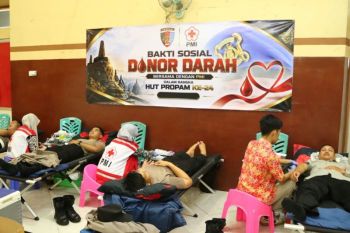 Polres Wonosobo menggelar donor darah peringati HUT Propam Polri