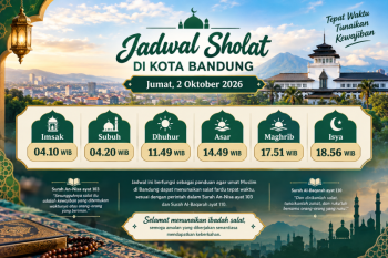 Jadwal Sholat di Bandung 2 Oktober 2026