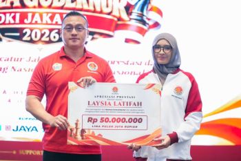 Percasi Jakarta memberikan bonus Rp50 juta kepada WGM muda Laysa