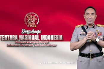 HUT Ke-81 TNI, Kapolri tekankan sinergi TNI-Polri