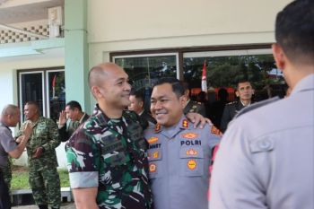 Rayakan HUT ke-81 TNI, Kapolres Langkat dan Dandim 0203 Langkat perkuat sinergitas