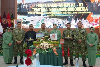 HUT ke-81 TNI, Kodam XXII/TB tekankan profesionalisme dan kepercayaan rakyat